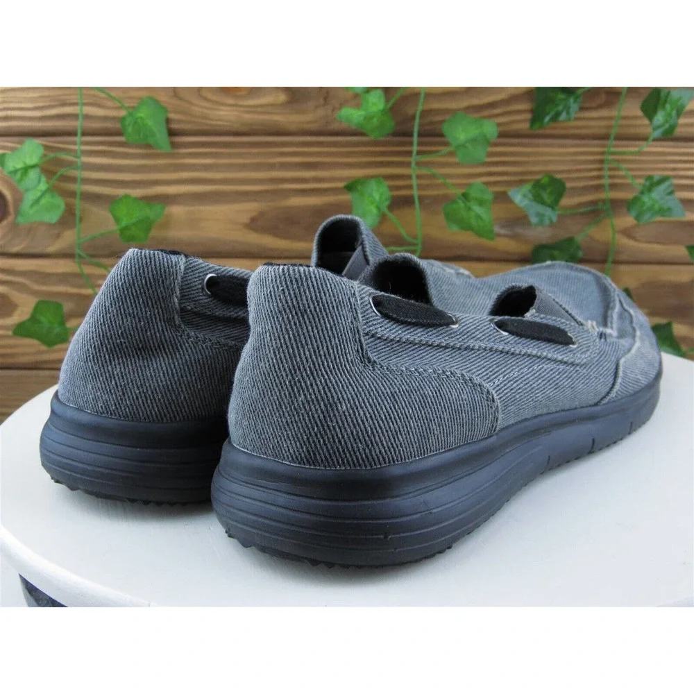 Propet Sz‎ 9.5 Slip-On Gray Textile Men Slip On MCX004C Medium (D, M)